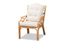 April Natural Finished Rattan Armchair Baxton