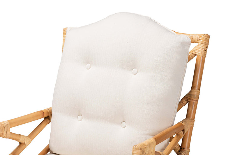 April Natural Finished Rattan Armchair Baxton