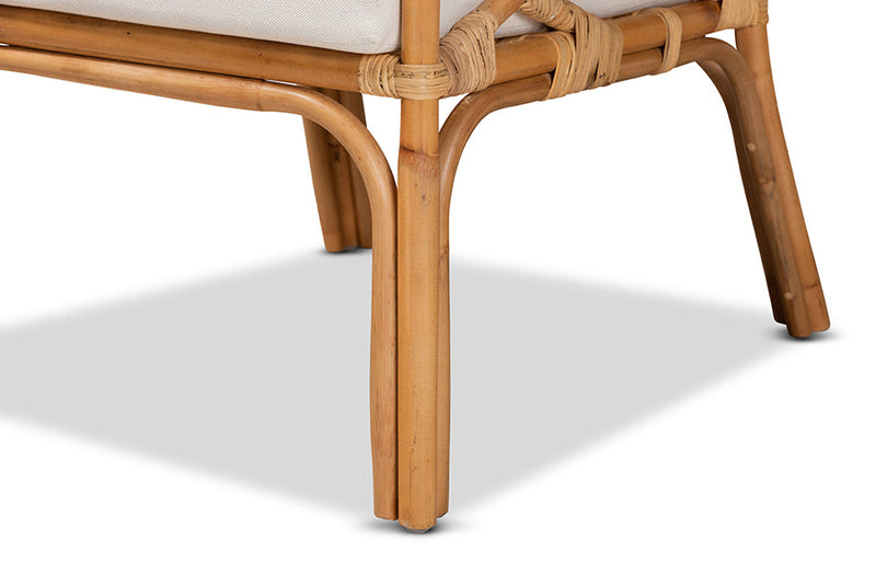 April Natural Finished Rattan Armchair Baxton