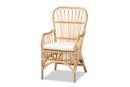 Elira Natural Finished Rattan Armchair Baxton