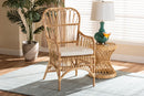 Elira Natural Finished Rattan Armchair Baxton