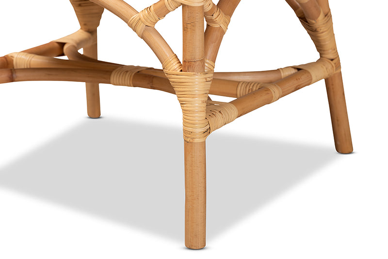 Kyle Modern and Contemporary Natural Finished Rattan Dining Chair