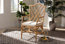 Kyle Natural Finished Rattan Dining Chair Baxton