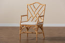 Kyle Natural Finished Rattan Dining Chair Baxton