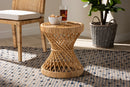 Dayna Natural Finished Rattan End Table Baxton