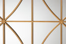 Laura Gold Finished Metal Accent Wall Mirror Baxton