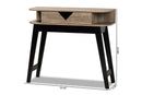 Ancel Light Brown 1-Drawer Console Table Baxton