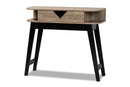 Ancel Light Brown 1-Drawer Console Table Baxton