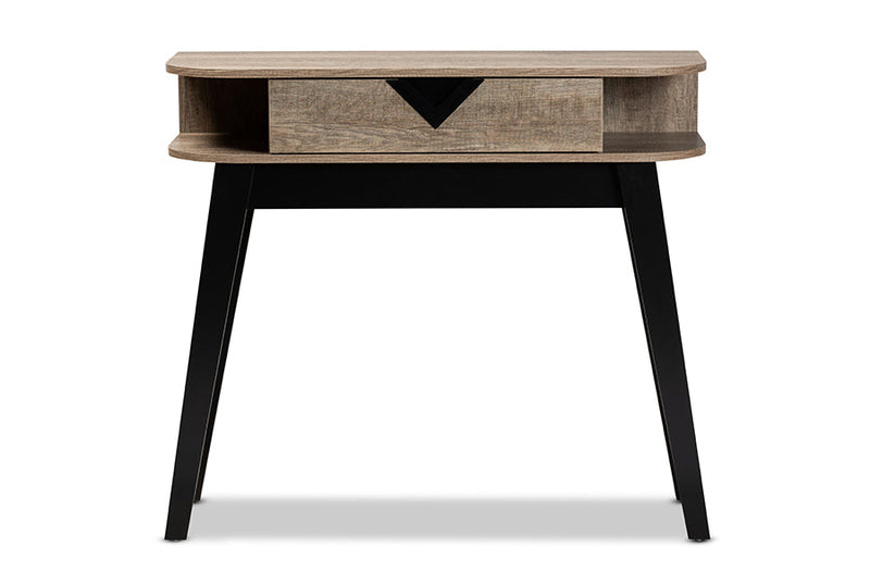 Ancel Light Brown 1-Drawer Console Table Baxton