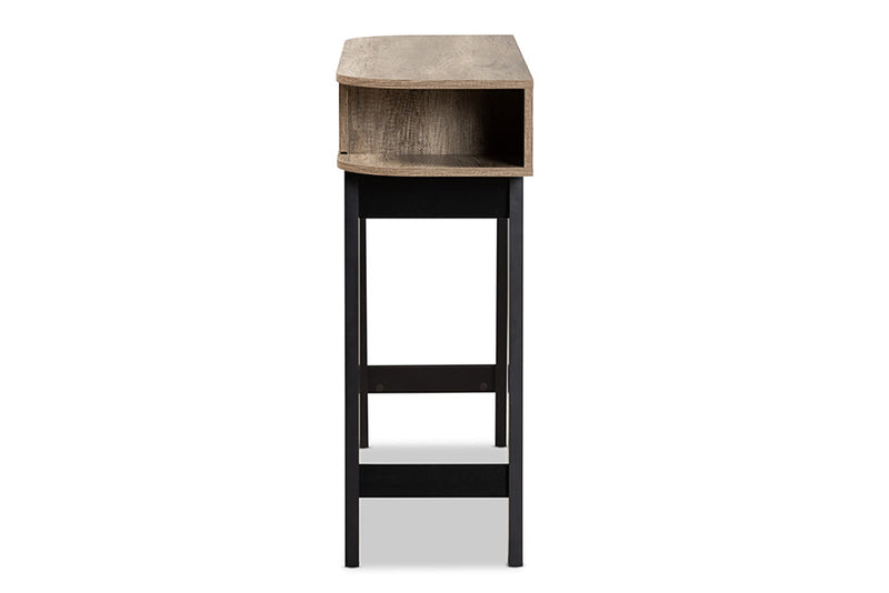 Ancel Light Brown 1-Drawer Console Table Baxton