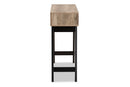 Ancel Light Brown 2-Drawer Console Table Baxton