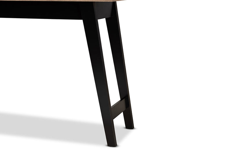 Ancel Light Brown 2-Drawer Console Table Baxton