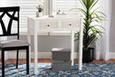 Calista White 2-Drawer Console Table Baxton