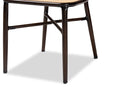 Kalare Dark Brown Finished Metal and Synthetic Rattan 2Pc Dining Chair Set Baxton