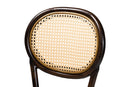 Noah Dark Brown Finished Metal and Synthetic Rattan Outdoor Bar Stool Baxton