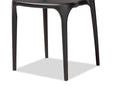 Tauriel Black Finished Polypropylene Plastic 4Pc Stackable Dining Chair Set Baxton