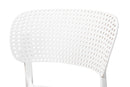 Tauriel White Finished Polypropylene Plastic 4Pc Stackable Dining Chair Set Baxton