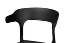 Daxton Modern Transtional Black Plastic 4Pc Dining Chair Set Baxton