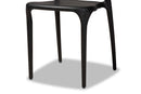 Daxton Modern Transtional Black Plastic 4Pc Dining Chair Set Baxton