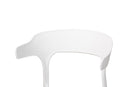 Daxton Modern Transtional White Plastic 4Pc Dining Chair Set Baxton