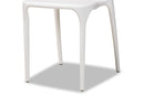 Daxton Modern Transtional White Plastic 4Pc Dining Chair Set Baxton
