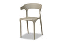 Daxton Modern Transtional Beige Plastic 4Pc Dining Chair Set Baxton