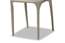 Daxton Modern Transtional Beige Plastic 4Pc Dining Chair Set Baxton