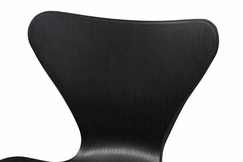 Hampton Black Plastic and Black Metal 4Pc Dining Chair Set Baxton
