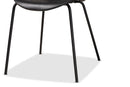 Hampton Black Plastic and Black Metal 4Pc Dining Chair Set Baxton