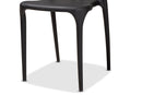 Ivana Black Plastic 4Pc Dining Chair Set Baxton