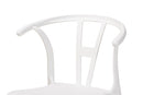 Ivana White Plastic 4Pc Dining Chair Set Baxton