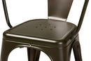 Adonica Brown Finished Metal 4Pc Dining Chair Set Baxton
