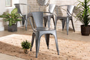 Adonica Gray Finished Metal 4Pc Dining Chair Set Baxton