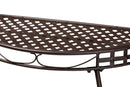 Elkie Brown Metal Outdoor Console Table Baxton