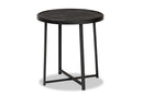 Dion Black Finished Metal Outdoor Side Table Baxton
