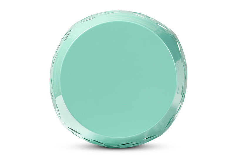 Evelyn Aqua Finished Metal Outdoor Side Table Baxton