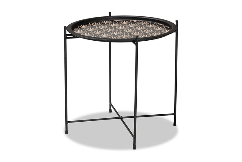 Casilda Modern and Contemporary Black Finished Metal Plant Stand