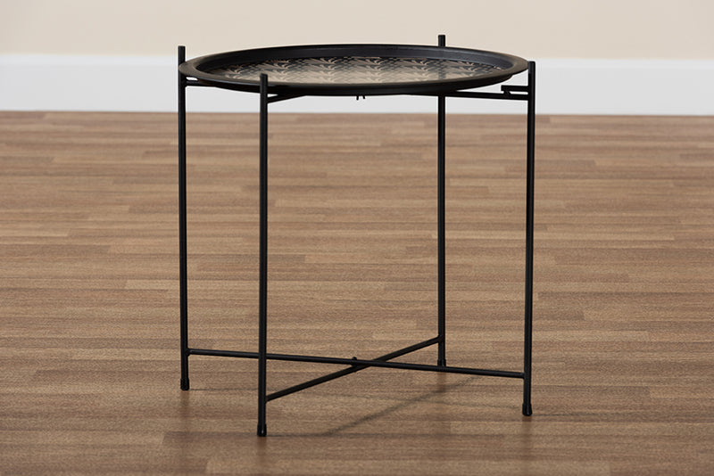 Casilda Modern and Contemporary Black Finished Metal Plant Stand