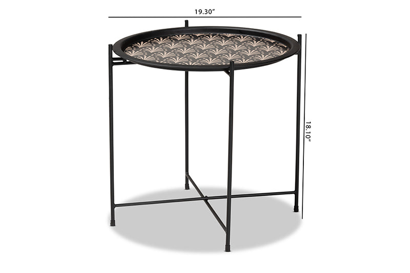 Casilda Modern and Contemporary Black Finished Metal Plant Stand