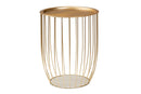 Radenza Gold Finished Metal End Table Baxton
