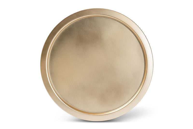 Radenza Gold Finished Metal End Table Baxton