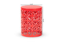 Disa Red Finished metal Outdoor Side Table Baxton