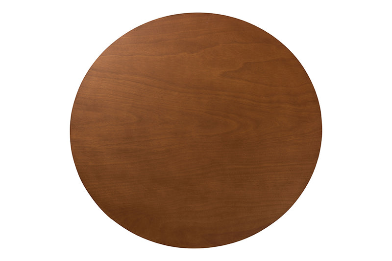 Marquetterie Modern Gray and Walnut Brown Wood 7-Piece Dining Set
