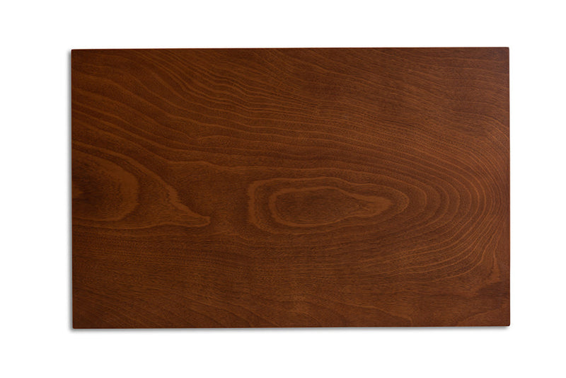 Iryna Gray Fabric Upholstered and Walnut Brown 5-Piece Dining Set Baxton