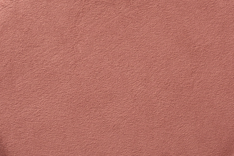 Raya Blush Pink Velvet Fabric Upholstered and Gold Finished Metal Ottoman Baxton