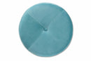 Desma Sky Blue Velvet Fabric Upholstered and Gold Finished Metal Storage Ottoman Baxton