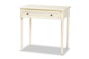 Rayner White 1-Drawer Console Table Baxton
