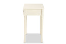 Rayner White 1-Drawer Console Table Baxton