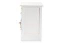 Nami White 2-Basket Storage Unit Baxton