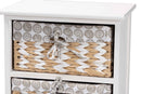 Nami White 2-Basket Storage Unit Baxton